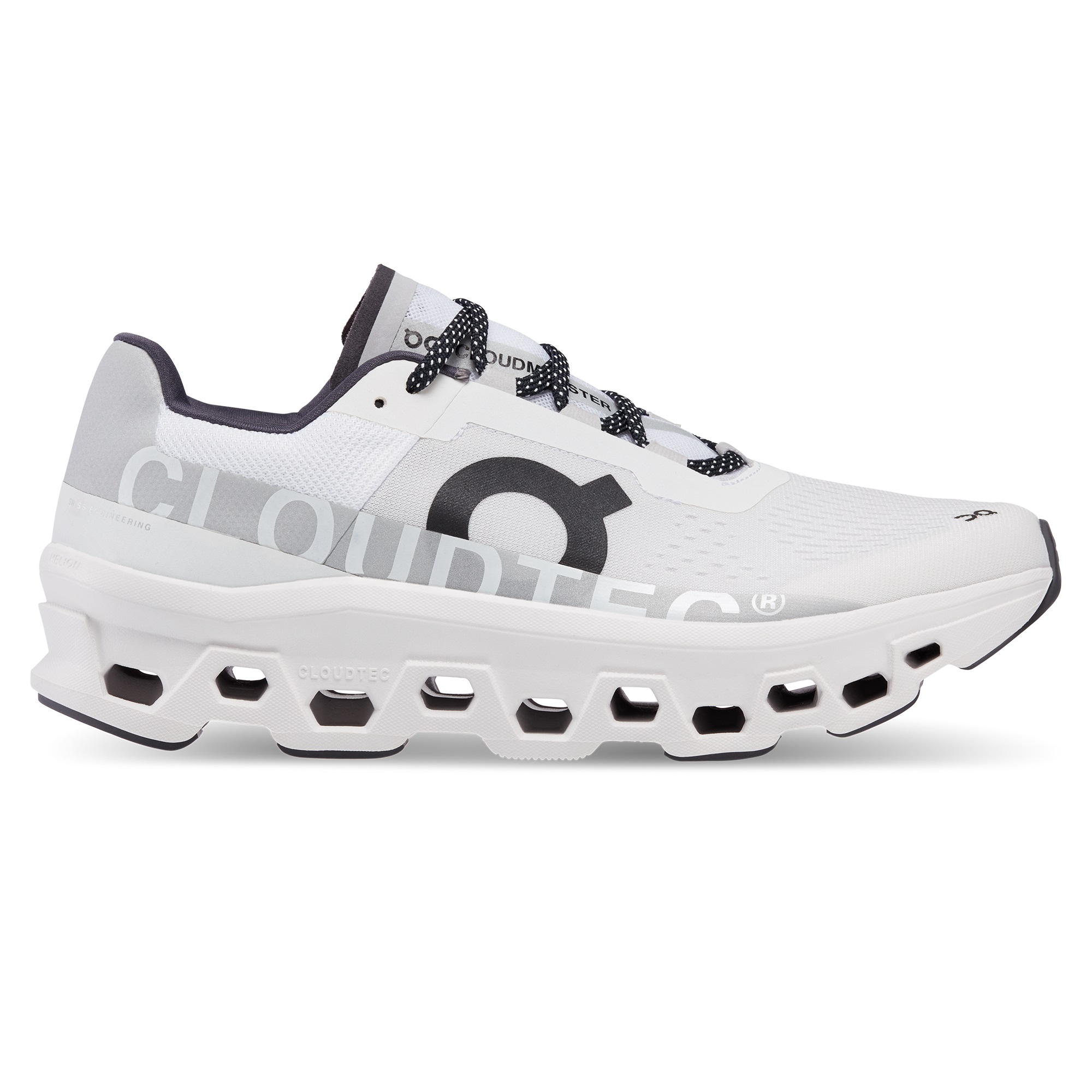 On Cloudmonster Exclusive - men running shoes - Undyed White black